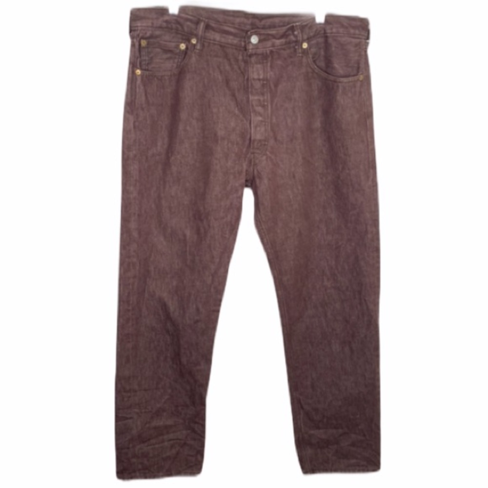 Levi’s 38W Washed Burgundy Button Fly Denim Jeans